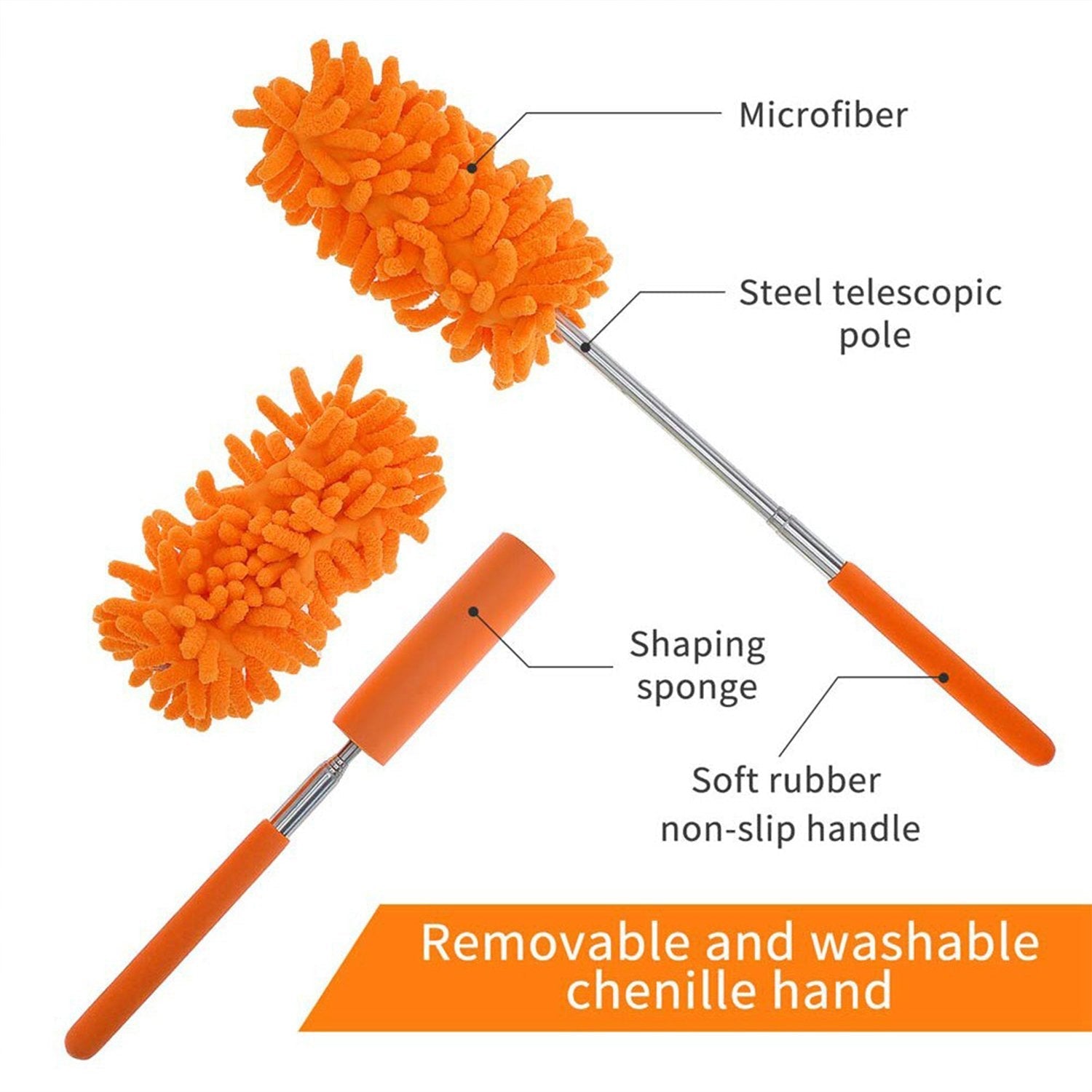 Adjustable duster for fan blades Adjustable duster for fan blades